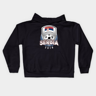 Serbia Soccer 2018 Kids Hoodie